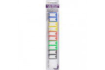 PRIMA KEY RINGS WITH NAME HOLDERS ASSORTED CLOOURS