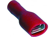 Red Female Spade Ins.Term 6.3mm