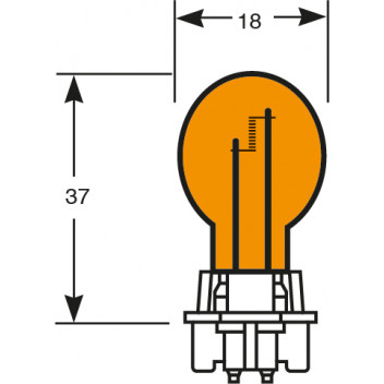 HIPERVISION 12V 24W AMBER PWY24W   