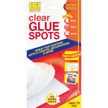 CLEAR GLUE SPOTS