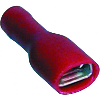 Red Female Spade Ins.Term 6.3mm