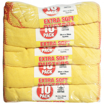 10 PACK EXTRA SOFT DUSTERS