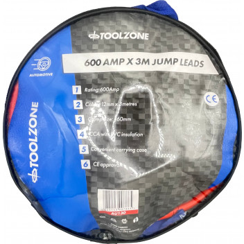 600amp Jump Leads (3mtr)